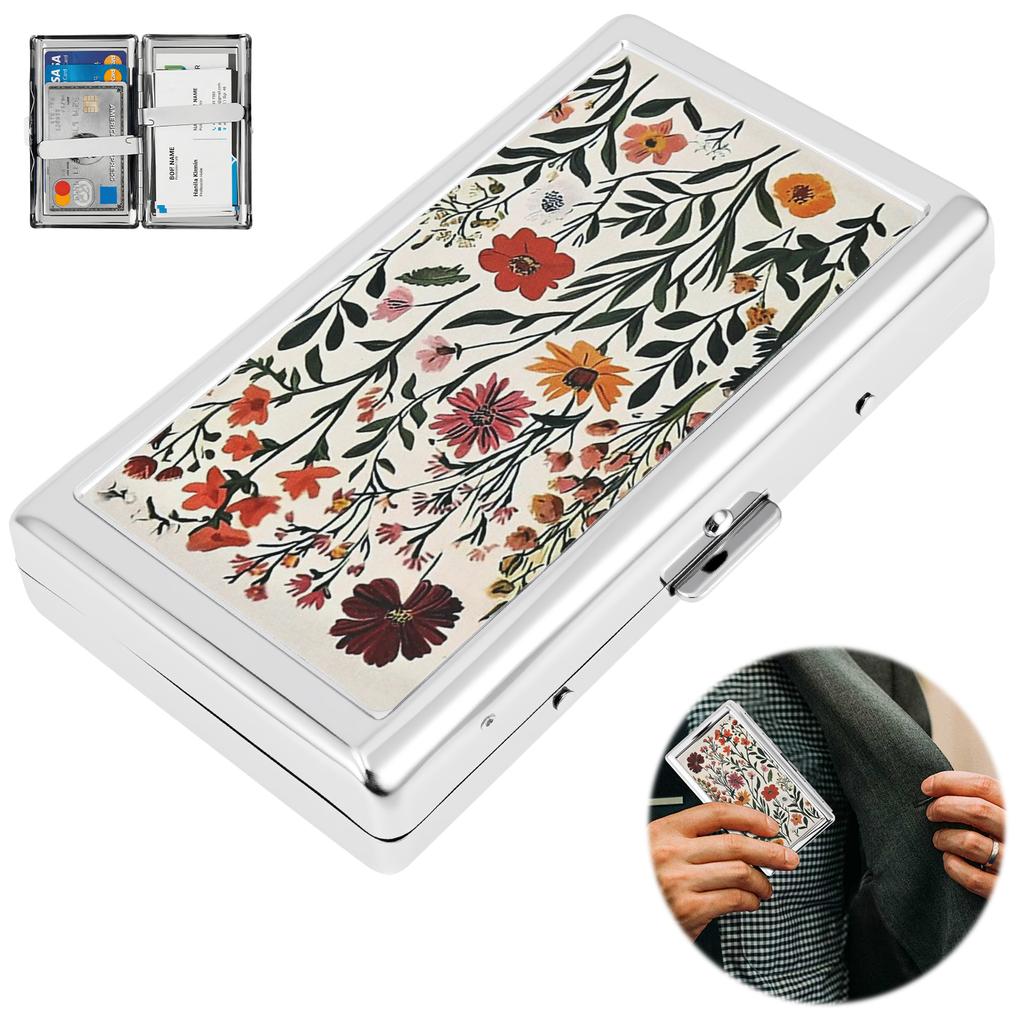 Metal Card Holder for Men Stainless Steel Ultra-thin Vintage Cash Bank Card Case Storage Mini Anti-theft Wallet