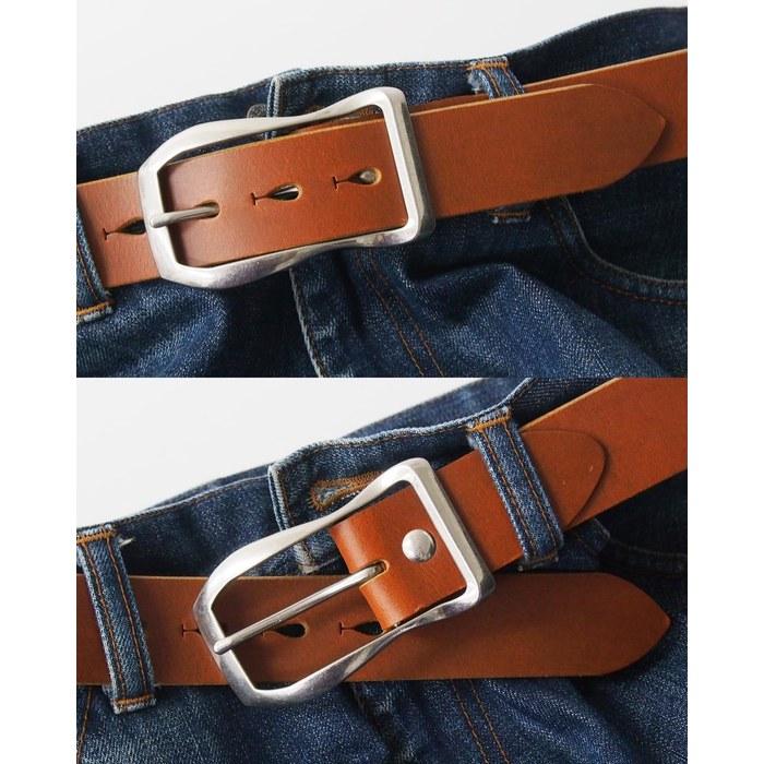 [KOGUMA BELT] Belt Genuine Leather Made In Japan Casual Leather Belt Buffalo Nume Pull-up KGMCB-0060 (Ink Black) Approx. 93cm-103cm