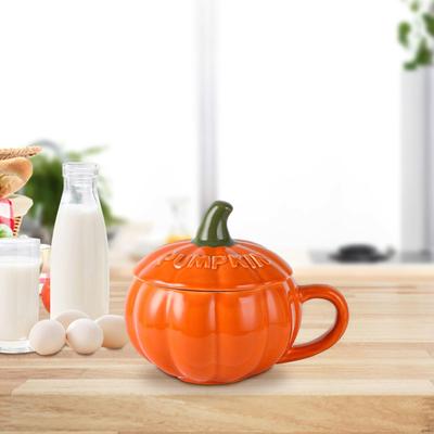 Ceramic Pumpkin Mug Tea Cups, 10oz Creative Porcelain Cup, Women Men for Bar Wedding