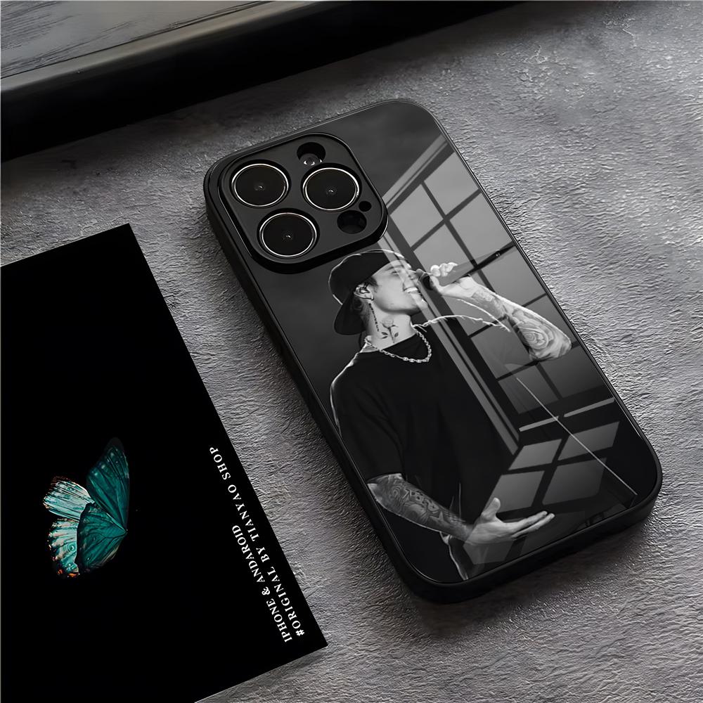 

Чехол для телефона певца J-Justin B-Bieber для IPhone 17 Pro Max 15 Pro 16 14 Plus 12 13 Mini 11 Pro Ударопрочный стеклянный чехол iPhone 17