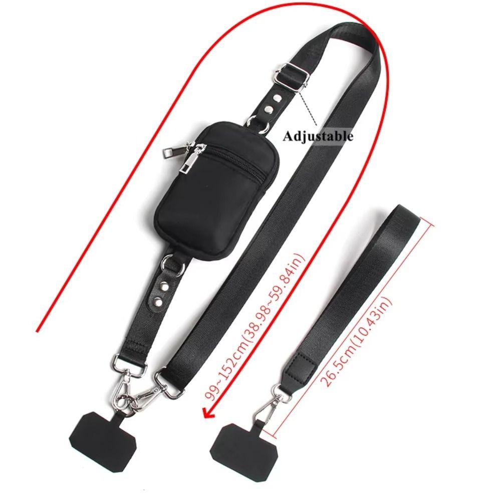 Reißverschlusstasche Handy-Lanyard Geldbörse Mehrzweck-Handy-Lanyard Handyzubehör