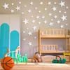 Lnrkai 50 PCS Stars Mirror Wall Stickers, 3D Acrylic Modern Silver Star Wall Decor, DIY Self-Adhesive Wall Art for Living Room, Bedroom, Bathroom,