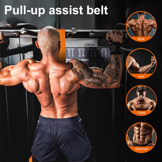 Pull-Up Assistance Band Length Adjustable Muscle Training 75-225LBS Heavy Duty Resistance Band