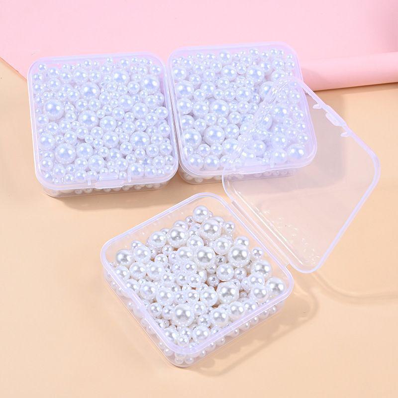 DIY High-Gloss ABS Imitation Pearl Beads for Nail Art & Phone Decor