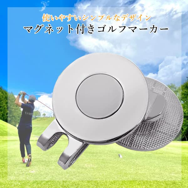 Golfmarker mit Magnet und Hutclip oder Einfache und Stilvolle Golf Accessoires (Satz 1, 2, 3) -