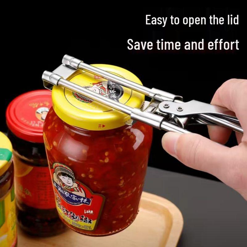 Multi-Functional Stainless Steel Adjustable Bottle and Can Opener
