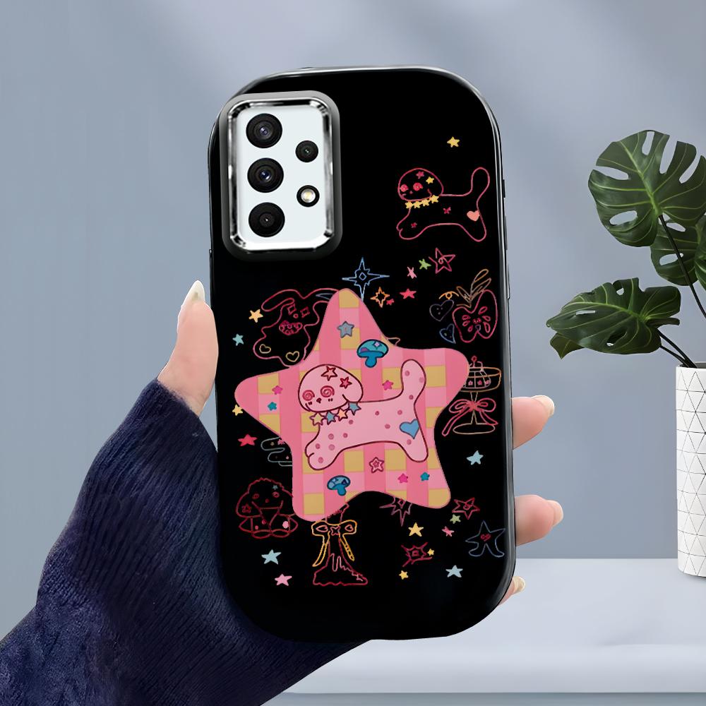 Cartoon Puppy Liquid Silicone Phone Case for Samsung Galaxy S24 S23 S20 FE Plus Ultra Note 20 10 A51 A52 A54 A73 Shockproof Soft Cover Casing