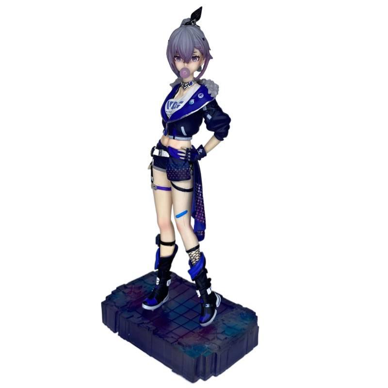 Game Animation Peripheral Silver Wolf Figure Two-dimensional Beautiful Girl Statue Desktop Chassis Ornament Girl Doll Gift