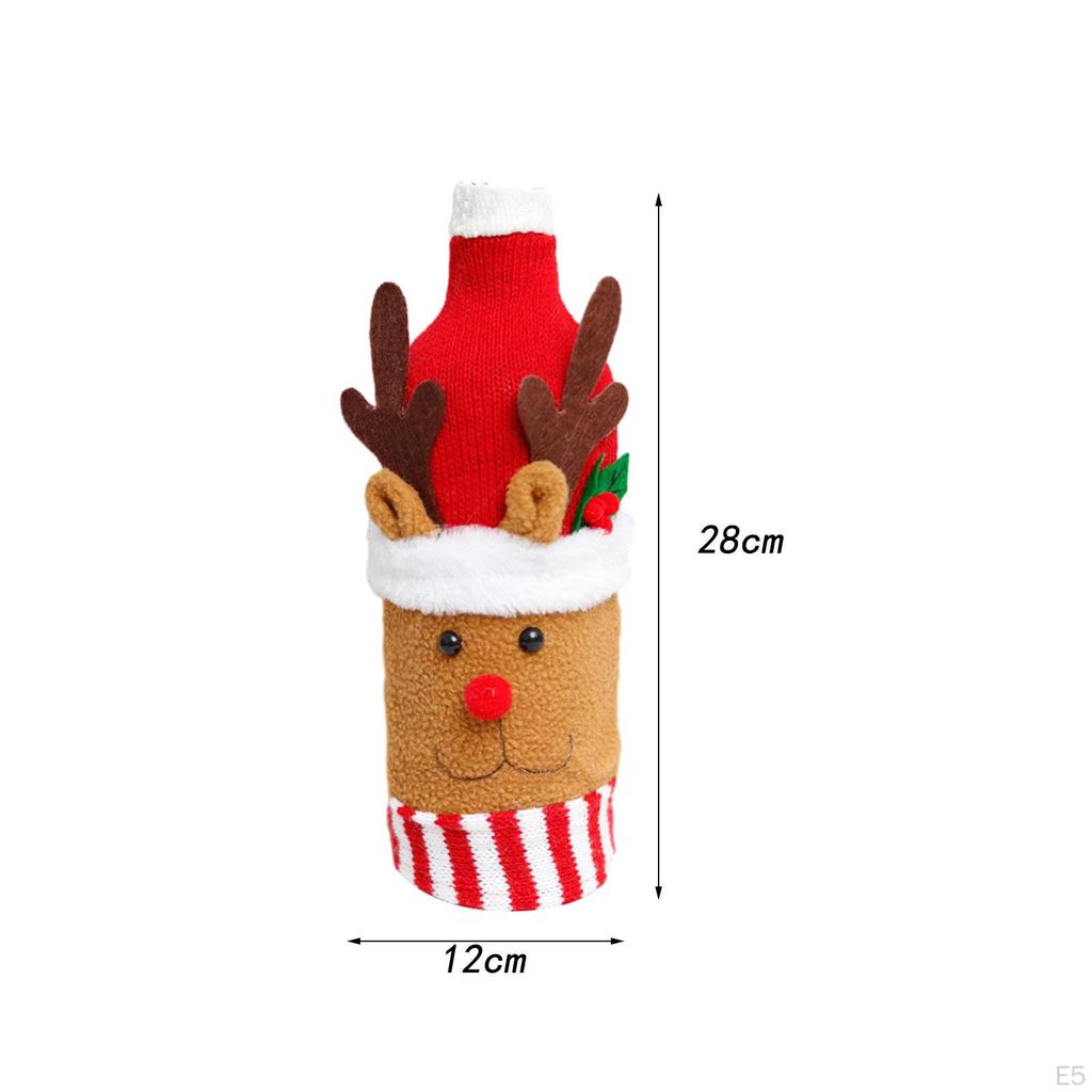 Christmas Wine Bottle Cover, Accessories Party Favors, Adorable Tableware
