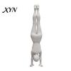 High-end Decorative Figure Inverted Girl Figurine, 3D Printed Athlete Statue, White Statue Sporty Sculpture for Home Table Shelf Decor Muscle Line