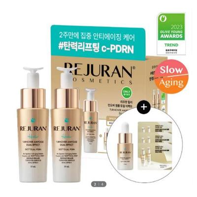 Ampułka Healer Turnover Podwójne Działanie PDRN Serum Przeciwstarzeniowe Rozświetlające 10ml x2 Specjalny Podwójny Zestaw