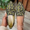 Scarpe da donna in maglia slip-on grandi: Scarpe basse a punta per Primavera/Autunno con Fiocco, Calzature Casual da Guida