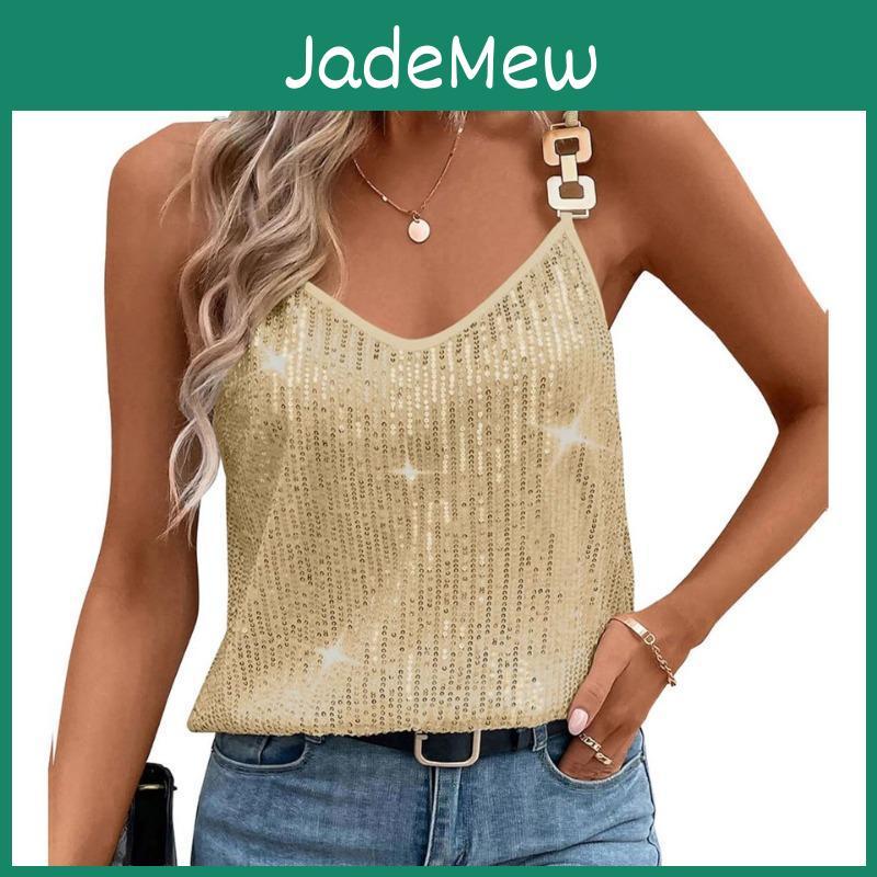 Fashion Spring Womens Summer Casual Solid Color Print Sleeveless Vneck Blouses Shirts