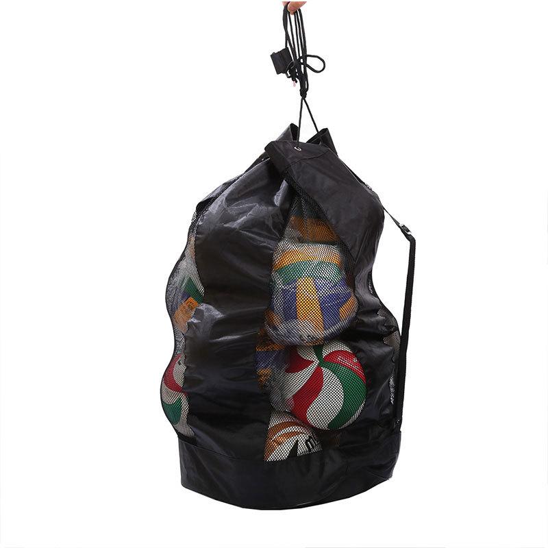 Cross-Border Sports Ball Storage Bag: Large Mesh Drawstring for Football, Basketball, Volleyball Equipment.