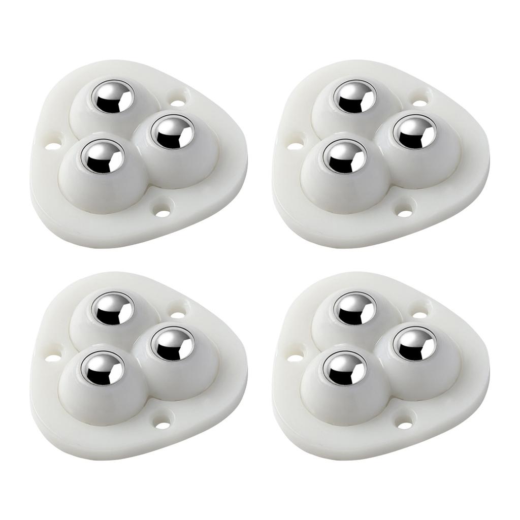 Mini Swivel Casters Wheels Self Adhesive Universal Wheels 360 Degree Rotatable Steel Bead Pulley Storage Box Roller