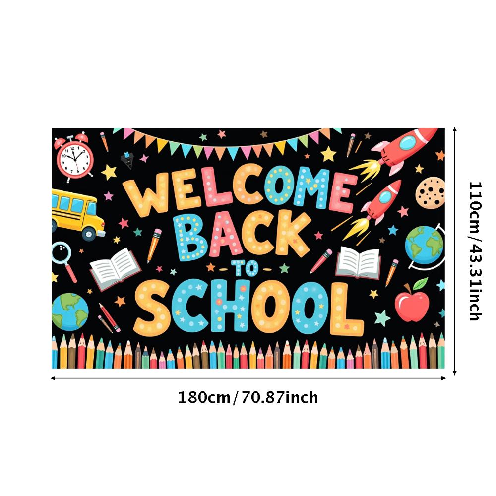 Student Banner Vibrant Colors Welcome Banner Educational Banner Decorative Flags Welcome Sign For Welcome Ceremony Indoor