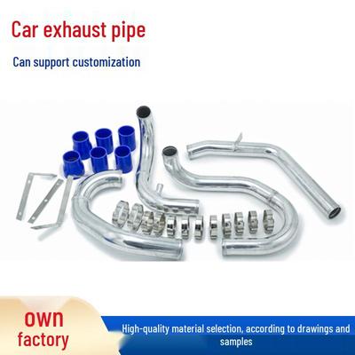Aluminium Ladeluftkühler Verrohrungssatz mit blauen Silikonschläuchen für 97-03 Jetta/Golf 1.8T