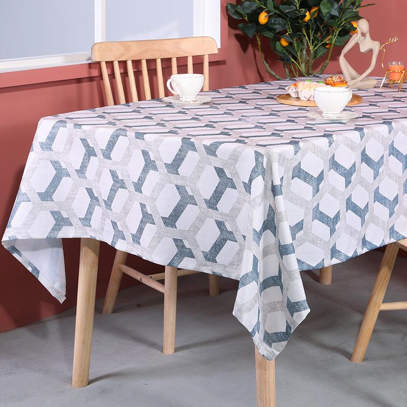 Simple Tablecloth Pvc Waterproof And Oilproof Disposable Printed Tablecloth Coffee Table Desk Table Tablecloth Dining Table