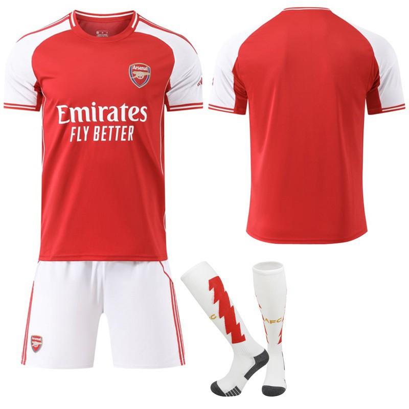 

2526 No. 7 Saca 8 Oldgao Jersey 41 Rice Arsenal Home 14 Yorcres Football Set #3XL