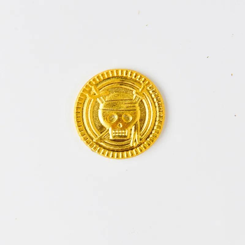 Wholesale Gold Coins Pirate Treasure Game Halloween Kids Play Money Pirate Party Props Children Party Decore  Christmas Decor