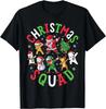 Christmas Squad Santa Dabbing Elf Family Matching Pajamas T- Shirt