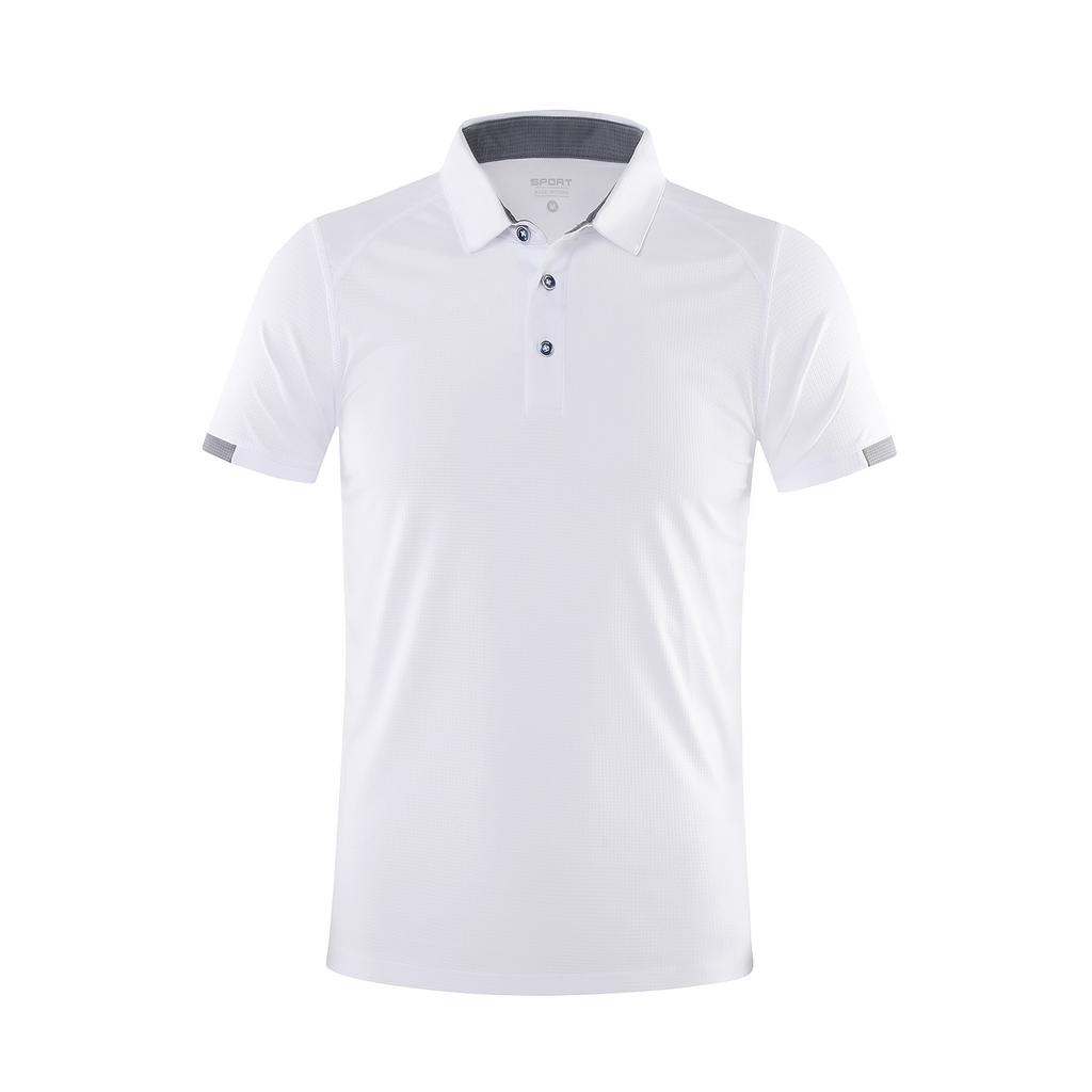 Summer Quick Drying Short Sleeved Polo Shirt Golf Jersey Company Group Breathable Fitness Lapel Sports Sleeved 8-Color Large Top