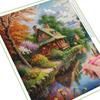 Diamond Painting New Collection Riverside Wooden House Diy Full Square Round Drill Rhinestone Embroidery Landscape Mosaic Cross Stitch Kits