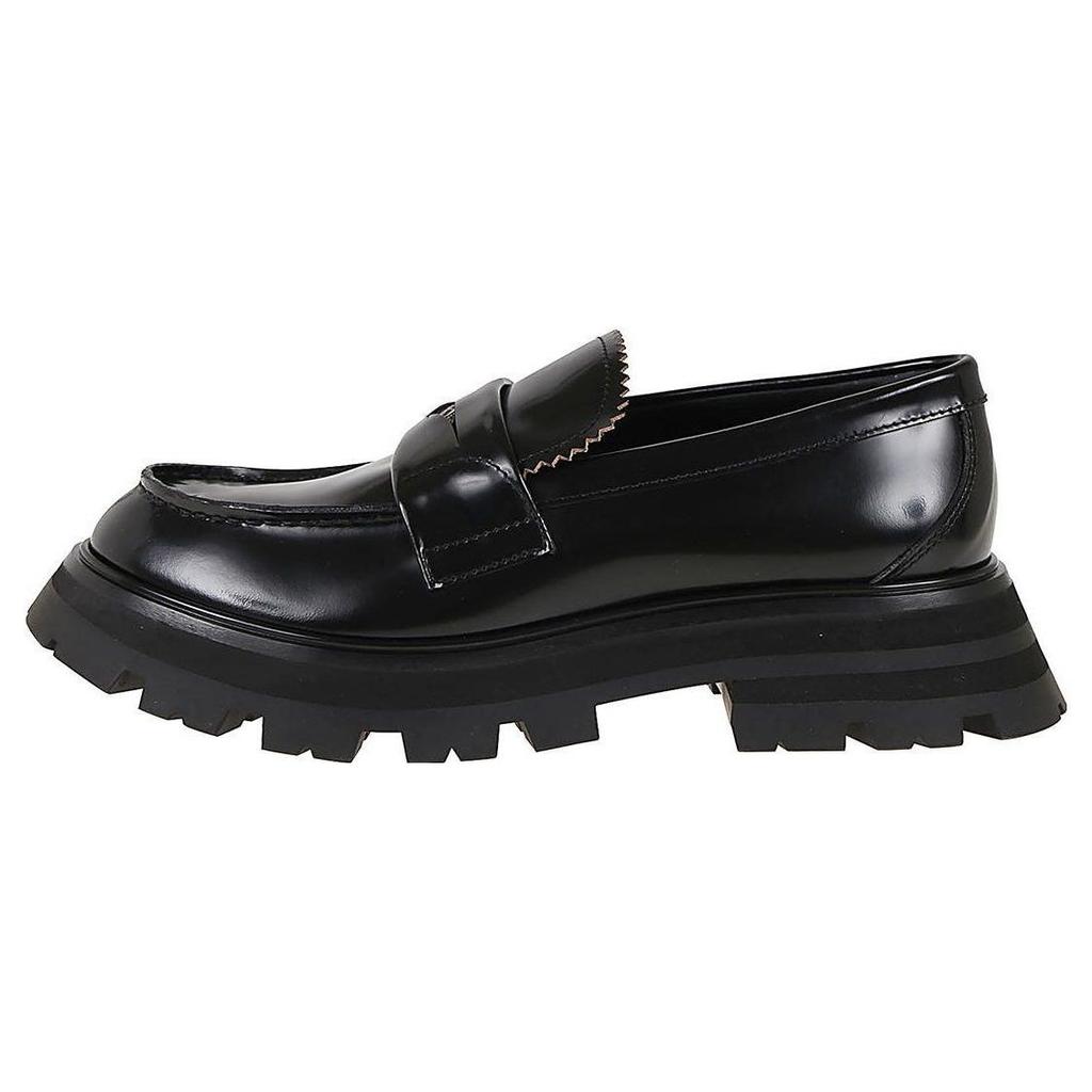Alexander Mcqueen Wander Leather Loafers 'Core Black' Women's 685690WHZ851081