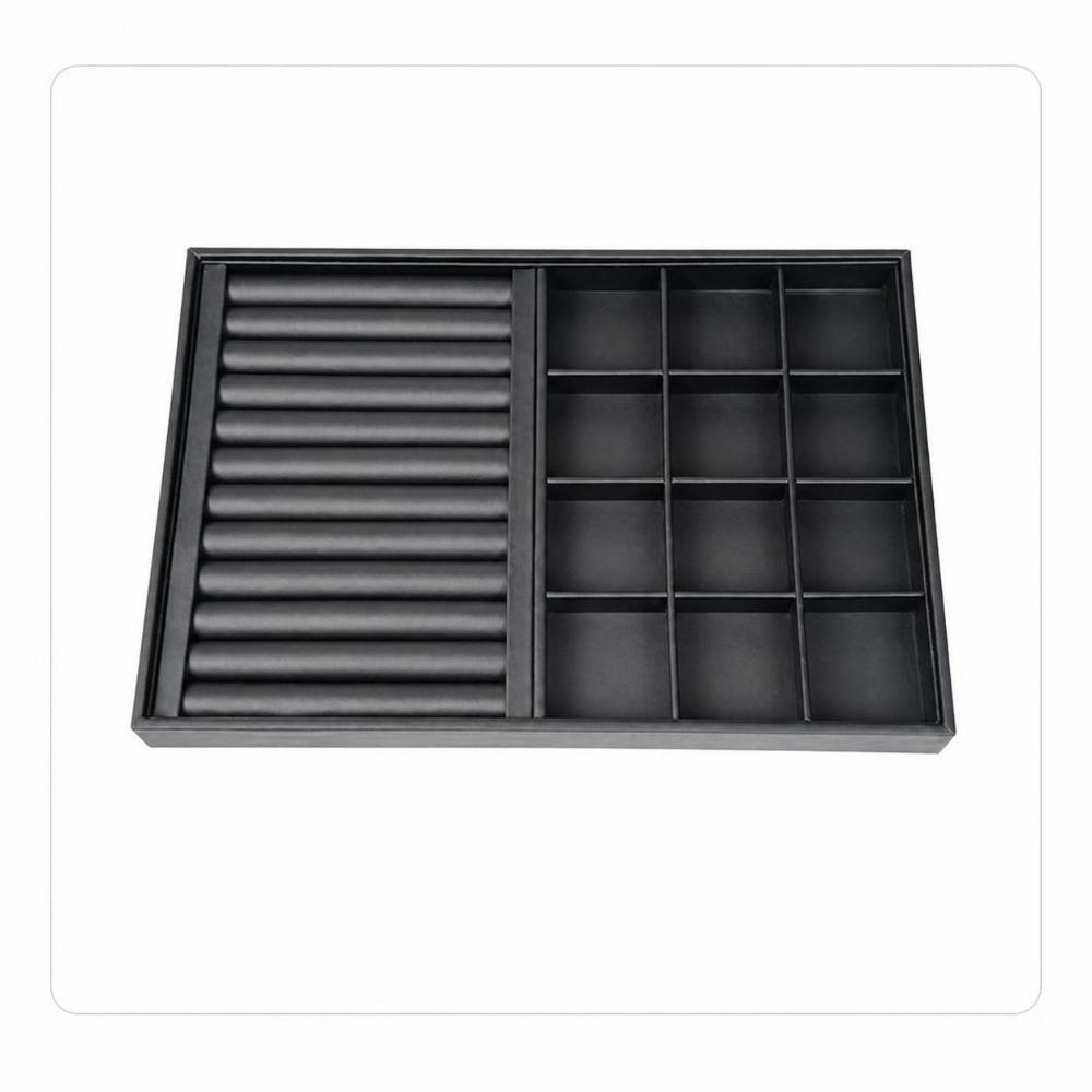 Black Jewelry Display Tray Stackable Necklace Storage Rack New Jewelry Storage Organizer  for Rings