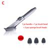 2 In1 Long Handle Cleaning Brush with Removable Brush Sponge Automatic Liquid Dispenser Kitchen Cleaning Tools DishWas ng Brush