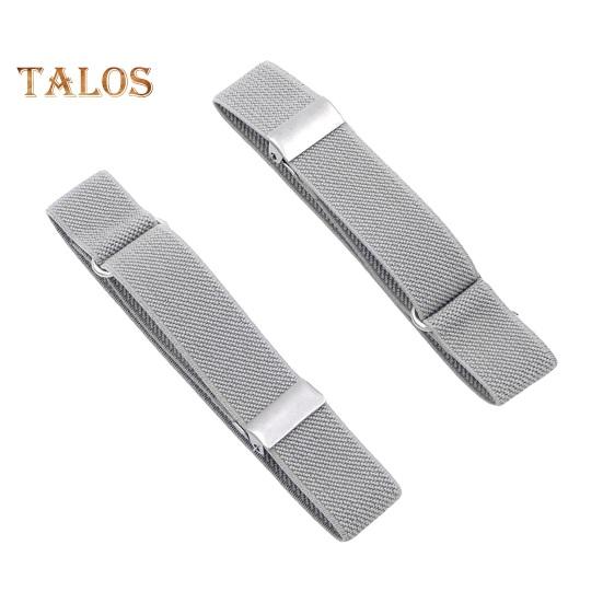 1 Pair Unisex Armband Adjustable Faux Leather 2CM Width Solid Color Elastic Shirt Sleeve Holder Arm Cuffs Bands Party Wedding Clothing Accessories