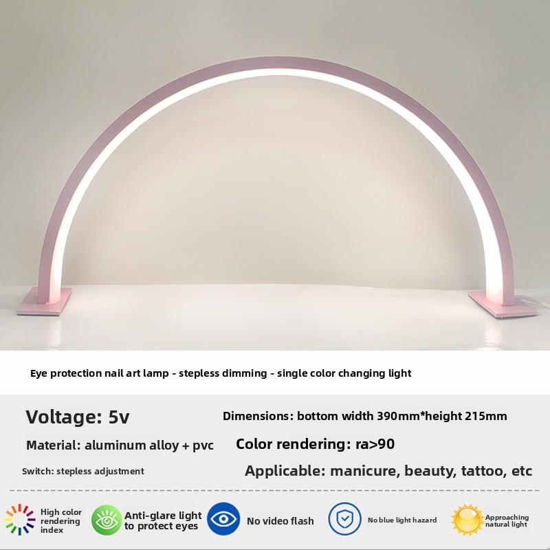 Beauty Nail Light Led Lamp For Manicure Salon With Button Control And Eyecare Lighting