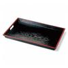 Placemat for Made In Unique 8 Shaku Wood Grain Side Black and X 36cm X 4cm J-Kitchens Tray, Japan, Non-Slip Tray, A) Tray, Red, SL, 54.4cm