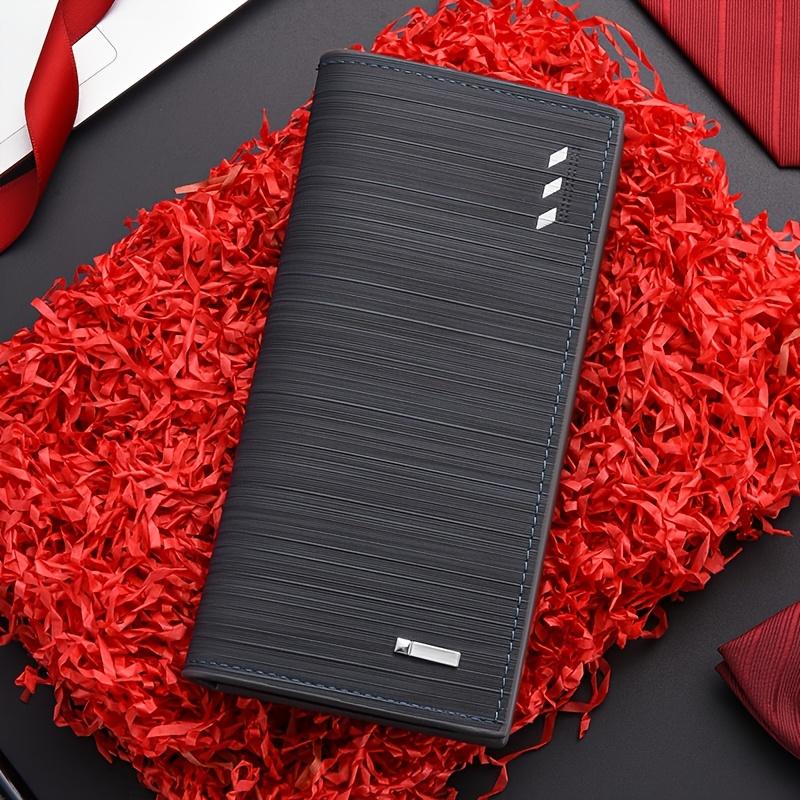 

Premium Long Wallet | 12 Card Slots, Coin Purse, Checkbook Holder, Unisex ID & Receipt Holder темно-синього кольору