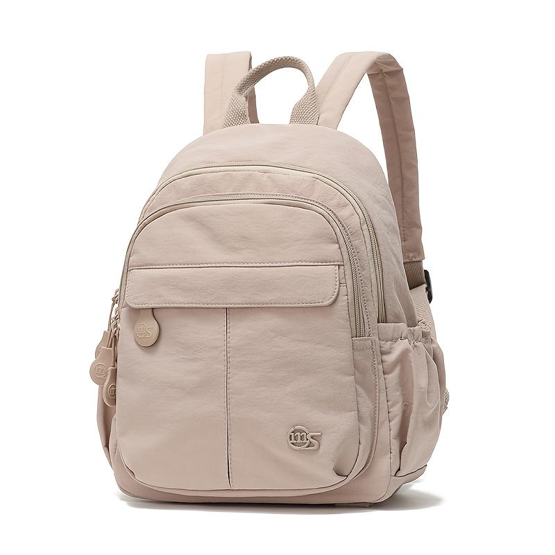 Mini-Rucksack für Damen Mehrfarbig Leichtes Nylon Kleiner Rucksack Mehrere Fächer Aufbewahrungsrucksack für Schule Reisen Täglichen Gebrauch und Wochenendausflüge