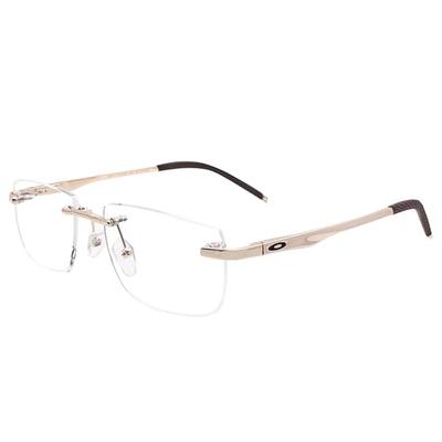 RSINC Rimless Frame Eyeglass Spectacle  For  Stylish Eyewear Sleek & Durable Frames  (OA BR-1) Gold Brown | 22A11-3 C4 S-54-17-140 OA Gold Brown