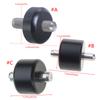2 Pack Convenient Drive Wheel Set Replacement Caster Rolling Wheels Metal Texture Efficient Rollers for Floor Equipment