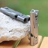 2 Pcs Emergency Whistles Portable Double Tube Whistles Outdoor Survival Whistles