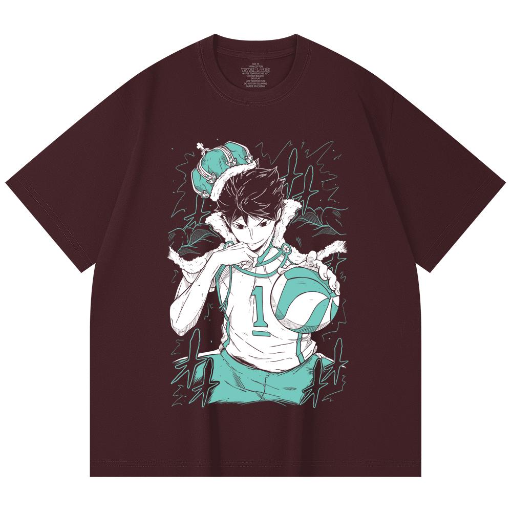 230 Gsm 100% Cotton Haikyu V3 Oikawa Print Unisex Heavy Cotton T Shirt