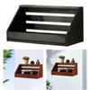 Easy-to-Install Wooden Hanging Shelf, Decorative Floating Wall-Mounted for Bathroom,