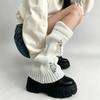 Womens Mid-Calf Knit Leg Warmers Stack Socks Casual Fashion Ribbed Cuffed Sock Covers