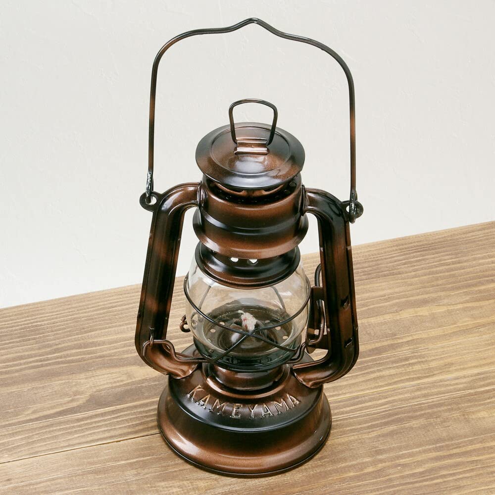 Kameyama Candle House Kameyama Oil Lantern Mini with Logo, Silver, SJ574-0010SI