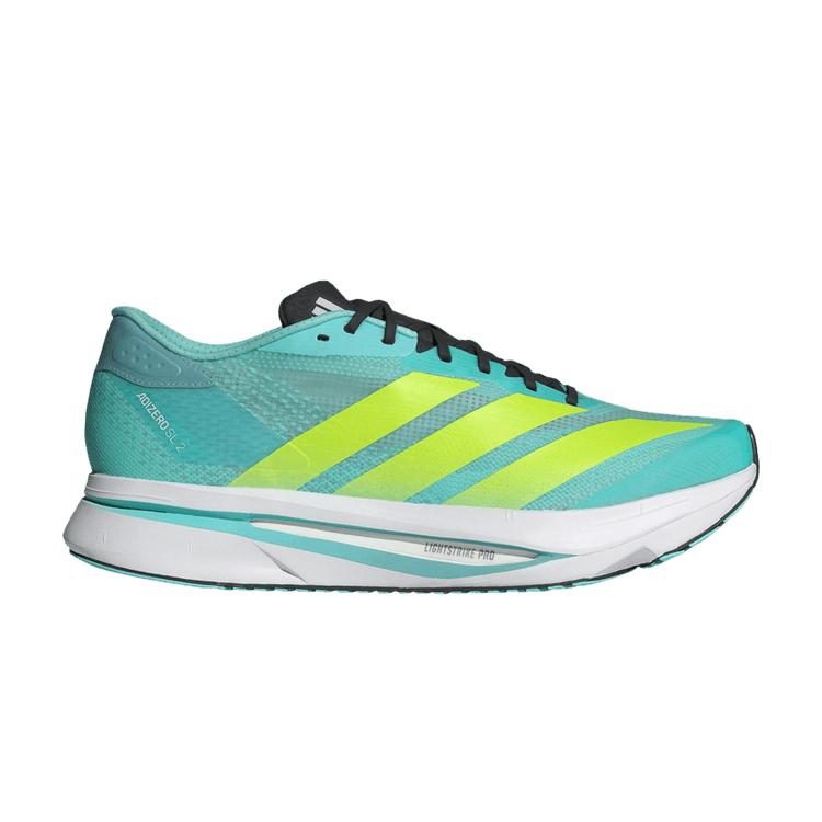 

adidas Adizero SL2 Flash Aqua Lucid Lemon Men Sneakers Teal Mint-Ton JR5121 46