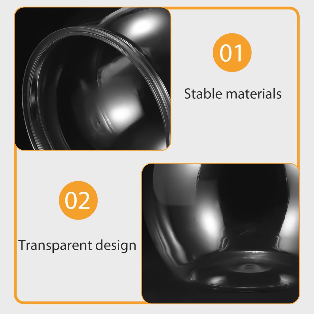 Transparent Fish Bowl Plastic Round Small Aquarium For Goldfish Turtle Desktop Decorative Tank Lightweight Clear Keeper