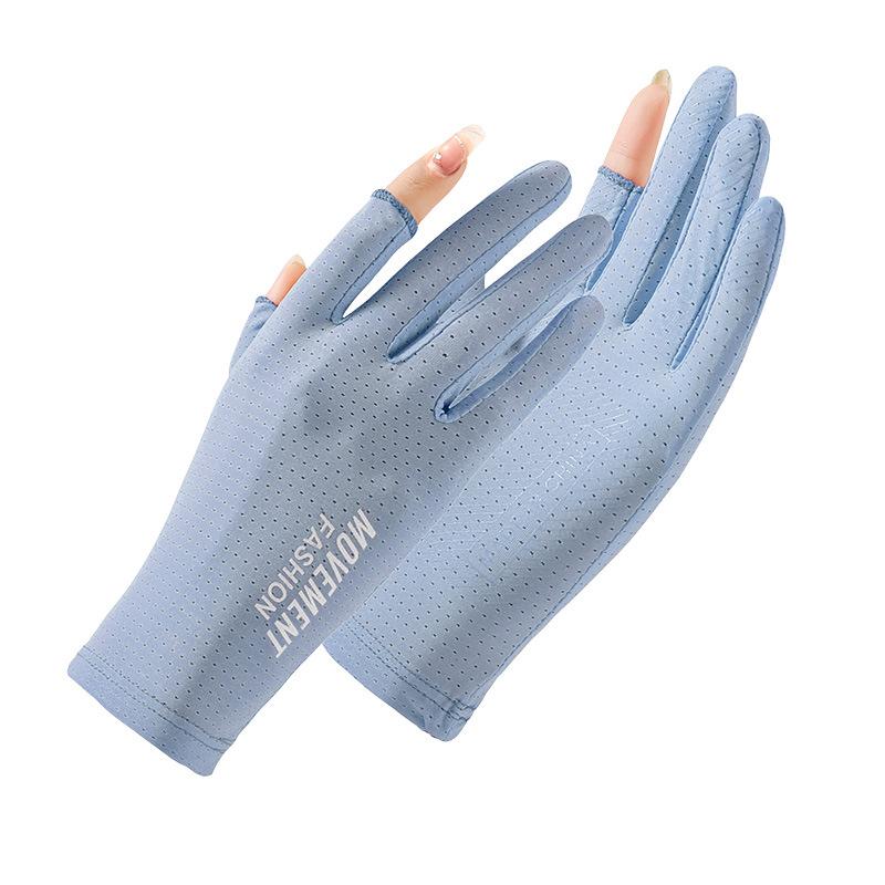 

Весна и Лето Защита от УФ-лучей Быстросохнущий Ледяной шелк Охлаждающий эффект Велоспорт на открытом воздухе Открытые ледяные рукава на два пальца One Size