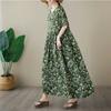 Simple Fashion Plus Size Round Neck Printed Dress