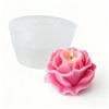 1 Piece 3D Elegant Rose Silicone Mold - Reusable Flexible Mold for Candle, Resin Art, Handmade Soap and Clay Making, Exquisitraft Enthusiasts