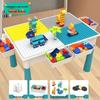 Large Particle Multifunctional Building Blocks Table for Early Education Games