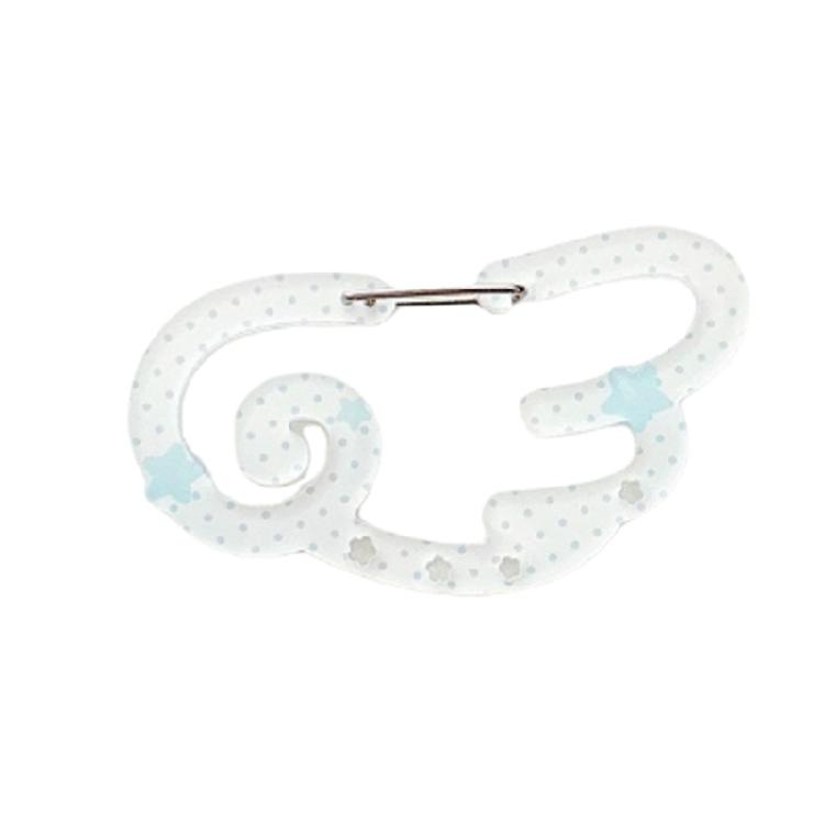 Artistic Acrylic Keyring Clip With Unique Star Patterns Practical Carabiner Hooks For Outdoor Gear Bag Decorations