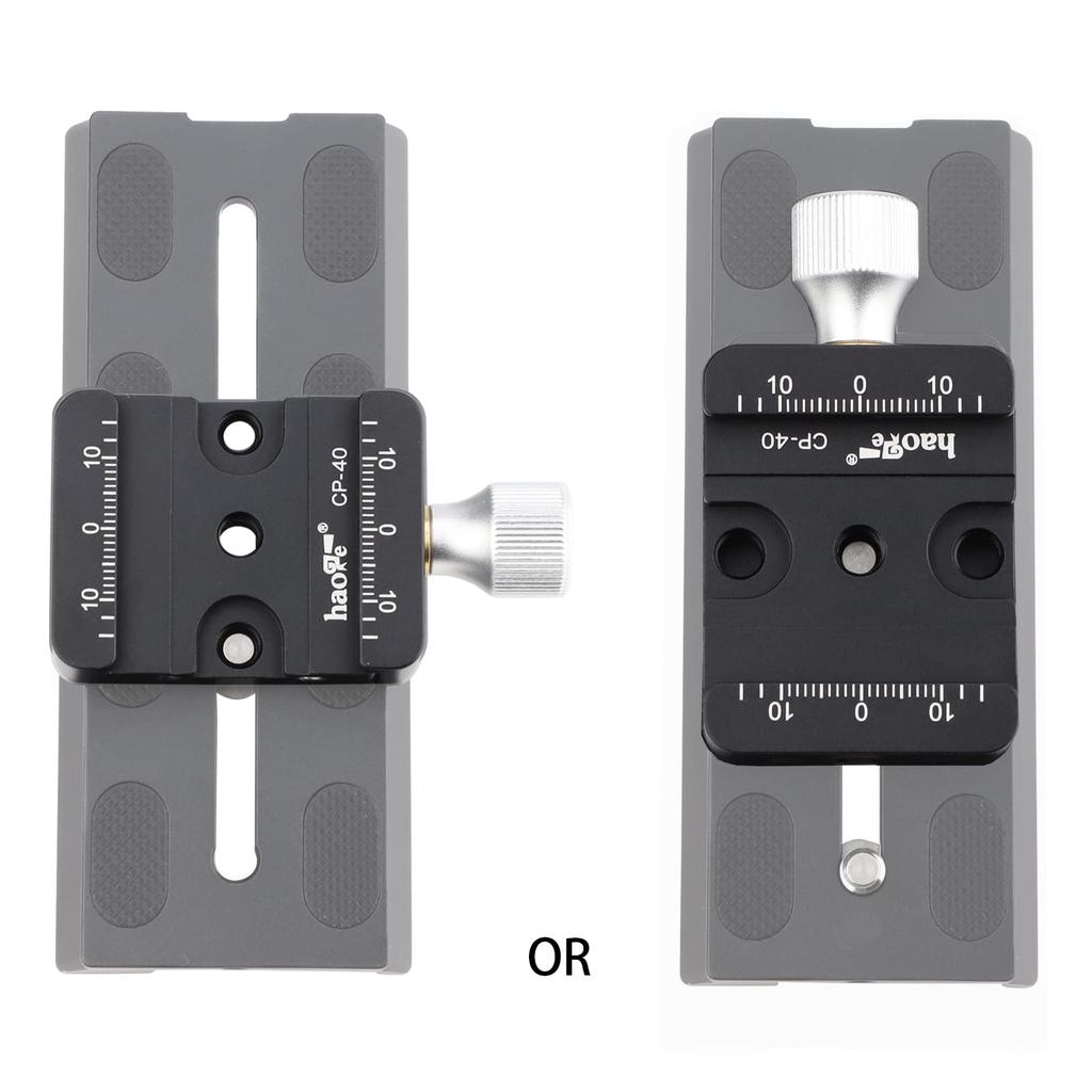 Haoge DSLR and Mirrorless Camera Quick Release for Standard Conversion DJI Ronin ZHIYUN Crane Weebill S and Manfrotto Tripod Ball Heads CP-40 Clamp,
